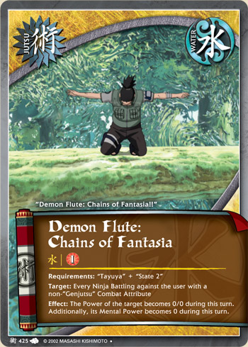 Demon Flute: Chains of Fantasia — Naruto CCG card j425