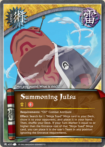 Summoning Jutsu — Naruto CCG card j437