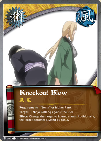 Knockout Blow — Naruto CCG card j443