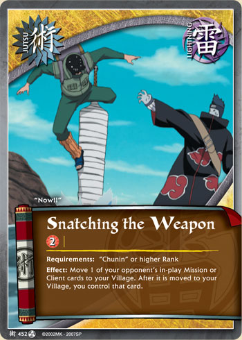 Snatching the Weapon — Naruto CCG card j452