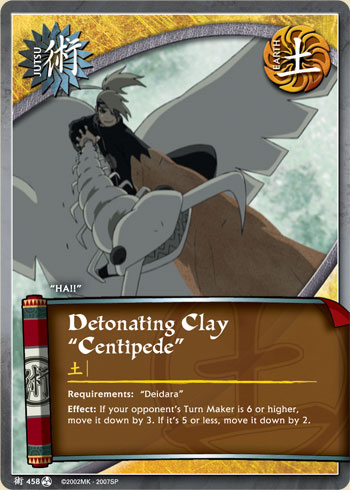 Detonating Clay 'Centipede' — Naruto CCG card j458