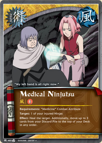 Medical Ninjutsu — Naruto CCG card j465