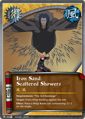 Iron Sand: Scattered Showers — Naruto CCG card j466