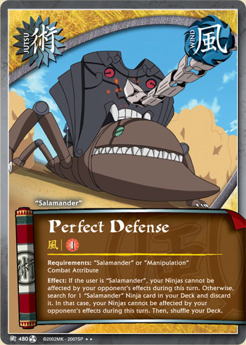 Perfect Defense — Naruto CCG card j480