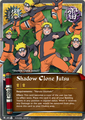 Shadow Clone Jutsu — Naruto CCG card j485