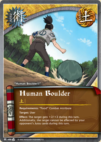 Human Boulder — Naruto CCG card j488