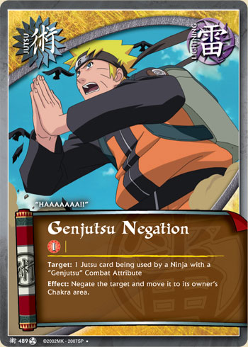 Genjutsu Negation — Naruto CCG card j489