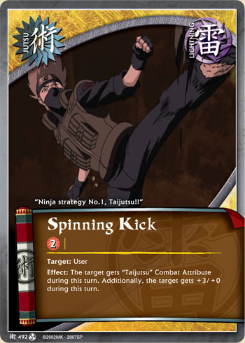 Spinning Kick — Naruto CCG card j492
