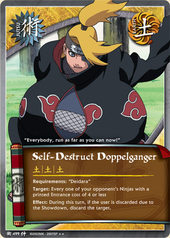 Self-Destruct Doppleganger — Naruto CCG card j499