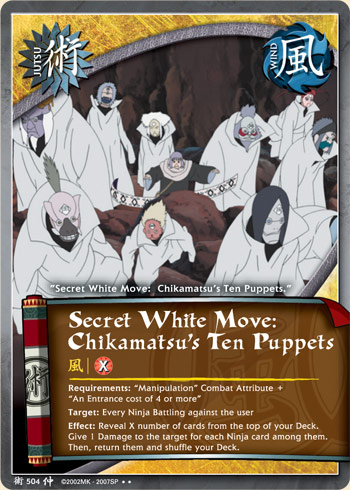 Secret White Move: Chikamatsu's Ten Puppets — j504