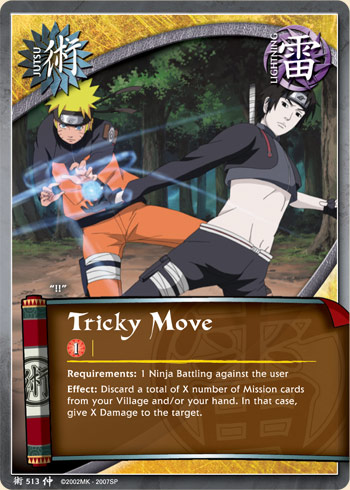 Tricky Move — Naruto CCG card j513