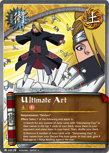 Ultimate Art — Naruto CCG card j520
