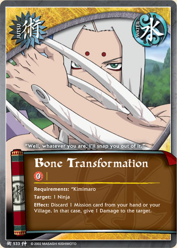 Bone Transformation — Naruto CCG card j533