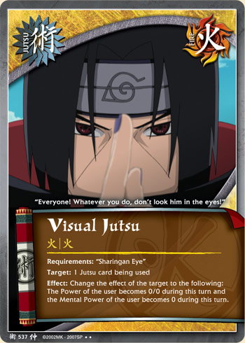 Visual Jutsu — Naruto CCG card j537