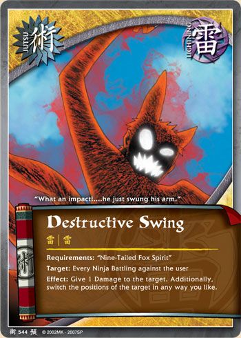 Destructive Swing — Naruto CCG card j544