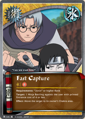 Fast Capture — Naruto CCG card j545