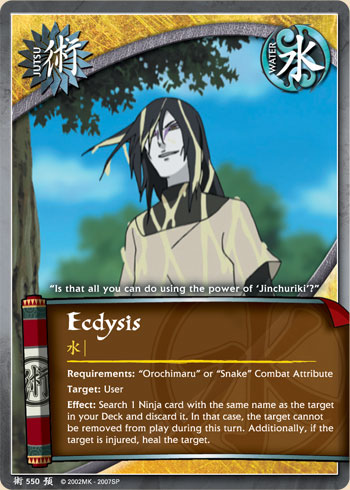 Ecdysis — Naruto CCG card j550