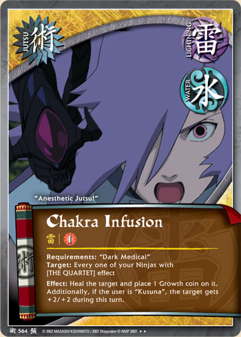 Chakra Infusion — Naruto CCG card j564