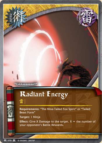 Radiant Energy — Naruto CCG card j570