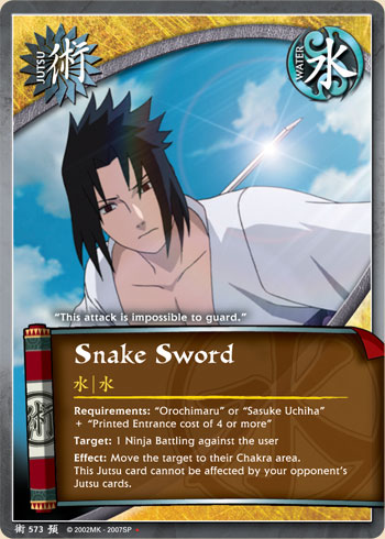 Snake Sword — Naruto CCG card j573