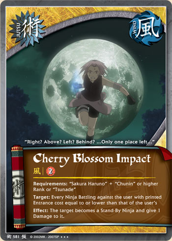 Cherry Blossom Impact — Naruto CCG card j581