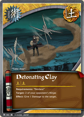 Detonating Clay — Naruto CCG card j582