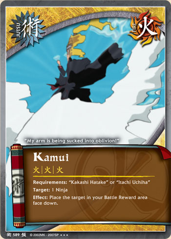 Kamui — Naruto CCG card j589