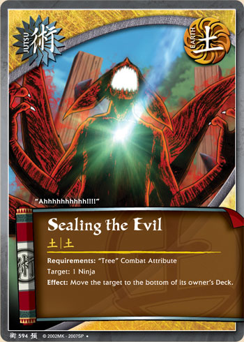 Sealing the Evil — Naruto CCG card j594