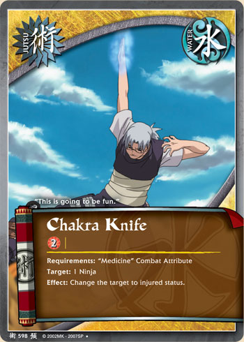 Chakra Knife — Naruto CCG card j598