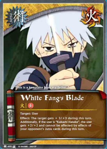 White Fang's Blade — Naruto CCG card j605