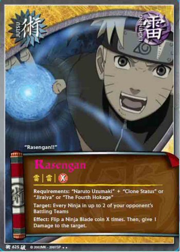 Rasengan — Naruto CCG card j625