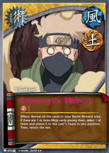 Exposing the Hideout — Naruto CCG card j638