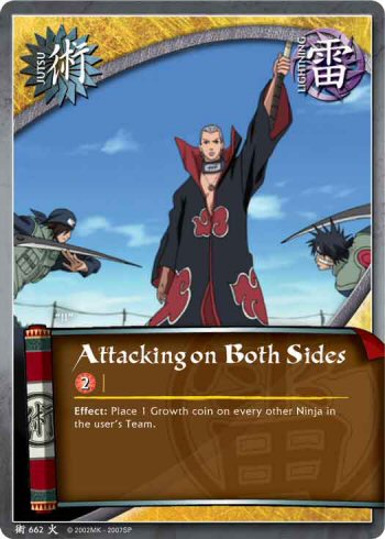 Attacking on Both Sides — Naruto CCG card j662