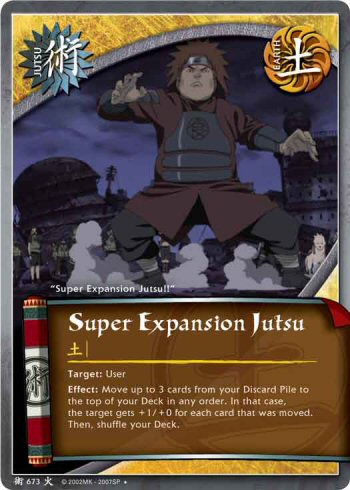 Super Expansion Jutsu — Naruto CCG card j673