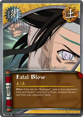 Fatal Blow — Naruto CCG card j674