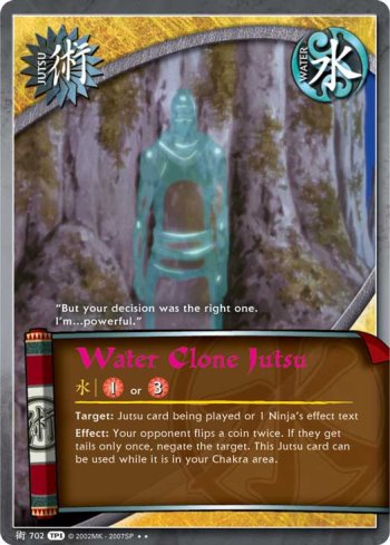 Water Clone Jutsu — Naruto CCG card j702