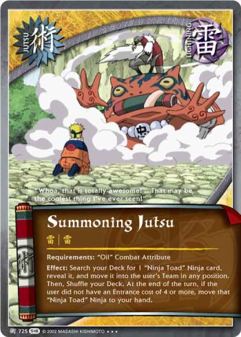 Summoning Jutsu — Naruto CCG card j725