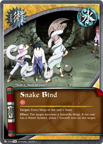 Snake Bind — Naruto CCG card j735