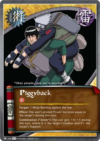 Piggyback — Naruto CCG card j760