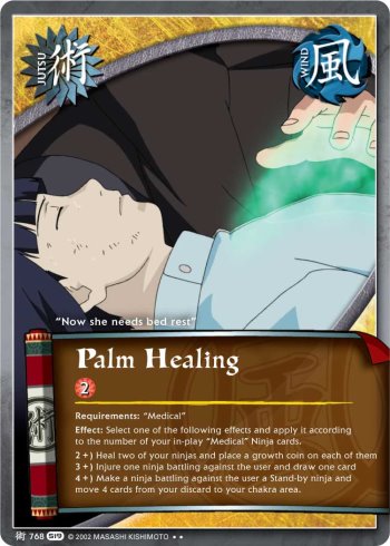 Palm Healing — Naruto CCG card j768