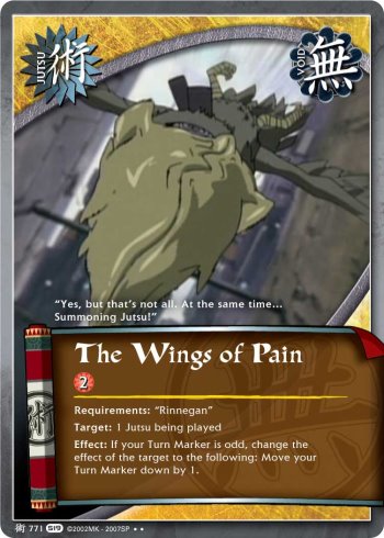 The Wings of Pain — Naruto CCG card j771
