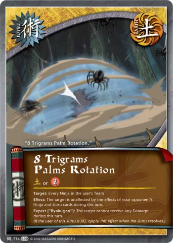 8 Trigrams Palms Rotation — Naruto CCG card j774