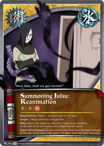 Summoning Jutsu: Reanimation — Naruto CCG card j787