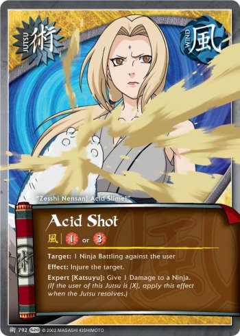 Acid Shot — Naruto CCG card j792