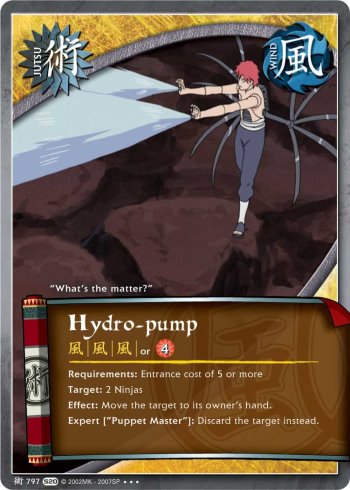 Hydro-pump — Naruto CCG card j797