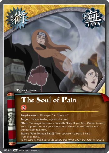The Soul of Pain — Naruto CCG card j801