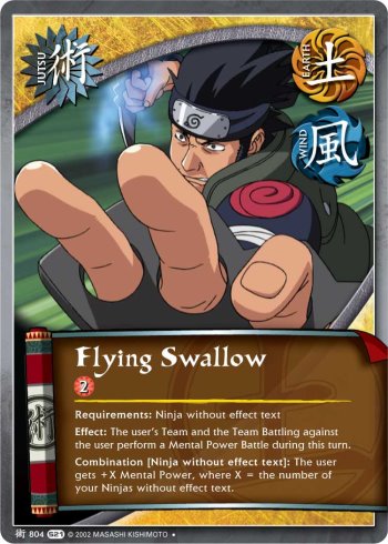 Flying Swallow — Naruto CCG card j804