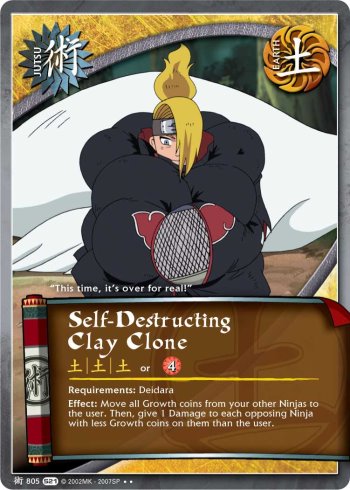 Self-Destructing Clay Clone — Naruto CCG card j805