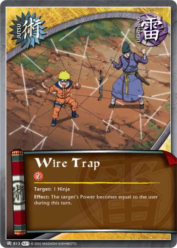 Wire Trap — Naruto CCG card j813