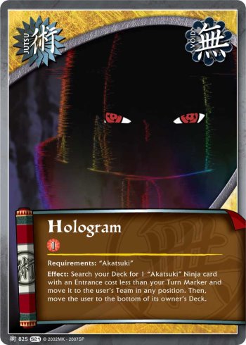 Hologram — Naruto CCG card j825
